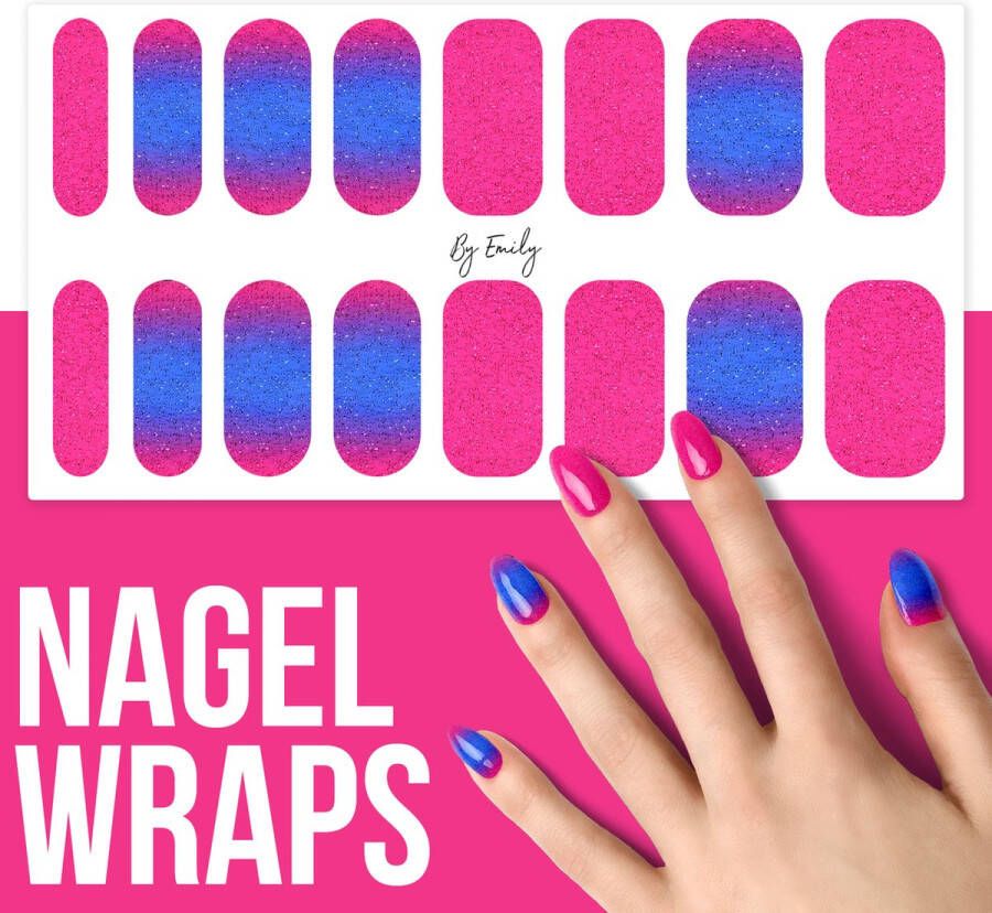 By Emily Nagel wrap Like Ice Like Fire Moederdag cadeaus 16 stickers Nail wrap Nail art Trendy Design Nagellakvrij Eenvoudig Nagel wrap Nagel stickers Folie Zelfklevend Sjablonen