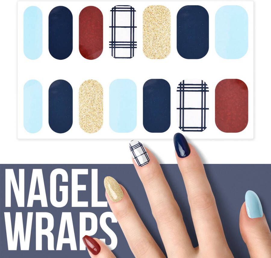 By Emily Nagel wrap Mixed Style | 14 stickers | Nail wrap | Nail art | Trendy | Design | Nagellakvrij | Eenvoudig | Nagel wrap | Nagel stickers | Folie | Zelfklevend | Sjablonen