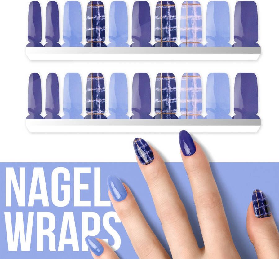 By Emily Nagel wrap Ocean Dreams | 20 stickers | Nail wrap | Nail art | Trendy | Design | Nagellakvrij | Eenvoudig | Nagel wrap | Nagel stickers | Folie | Zelfklevend | Sjablonen