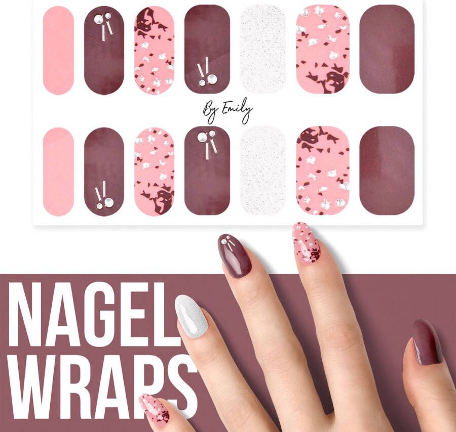 By Emily Nagel wrap Sparkly Comet | 14 stickers | Nail wrap | Nail art | Trendy | Design | Nagellakvrij | Eenvoudig | Nagel wrap | Nagel stickers | Folie | Zelfklevend | Sjablonen