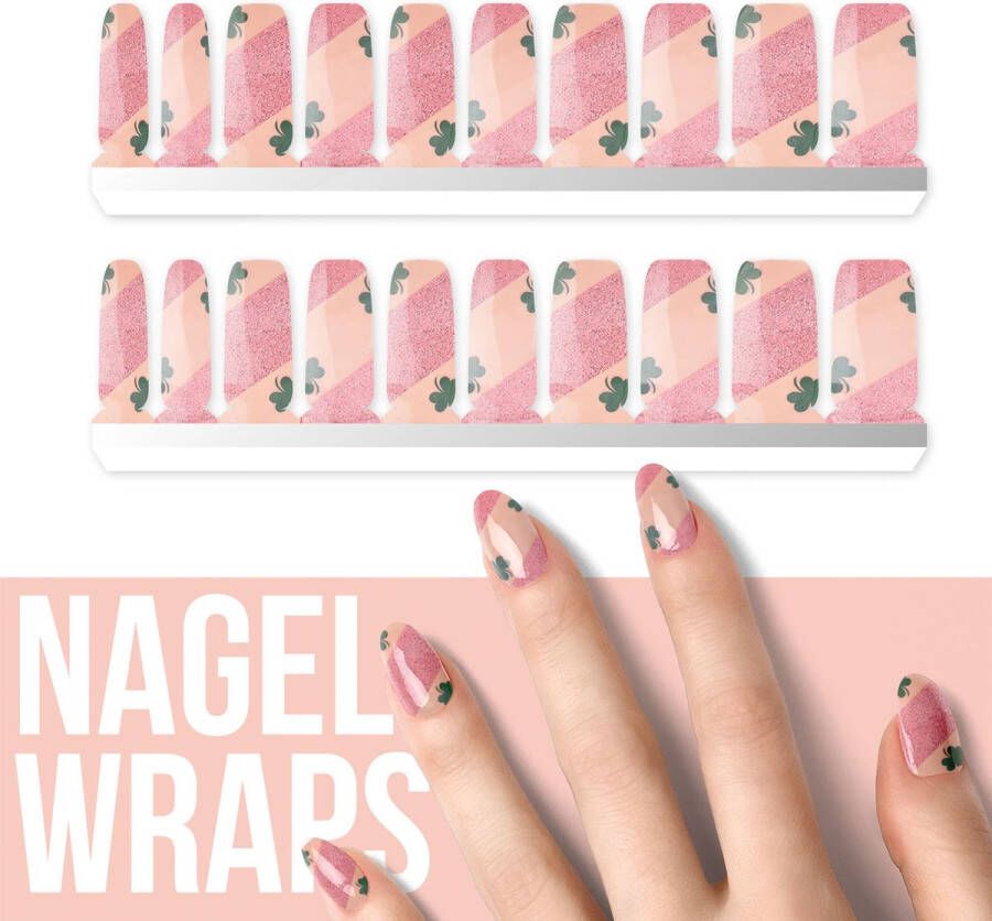 By Emily Nagel wrap Sparkly Luck | 20 stickers | Nail wrap | Nail art | Trendy | Design | Nagellakvrij | Eenvoudig | Nagel wrap | Nagel stickers | Folie | Zelfklevend | Sjablonen