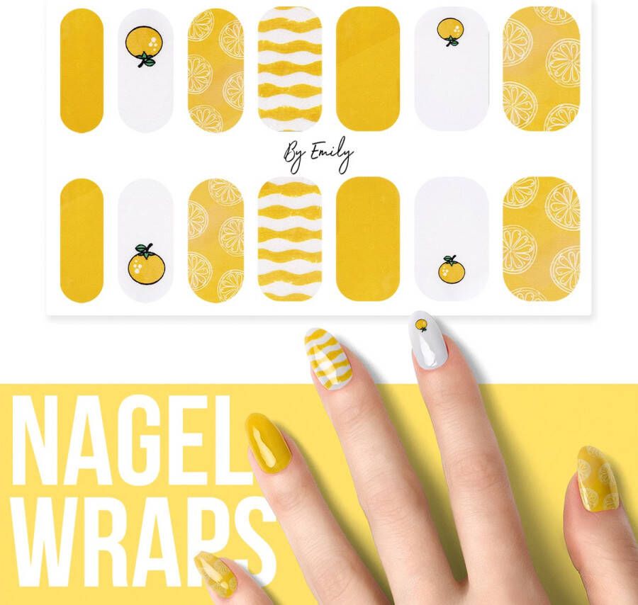 By Emily Nagel wrap Summer Vibes| 14 stickers per vel | Nail wrap | Nail art | Trendy | Design | Nagellakvrij | Eenvoudig | Nagel art | Nagel wrap | Nagel stickers | Folie | Zelfklevend | Sjablonen