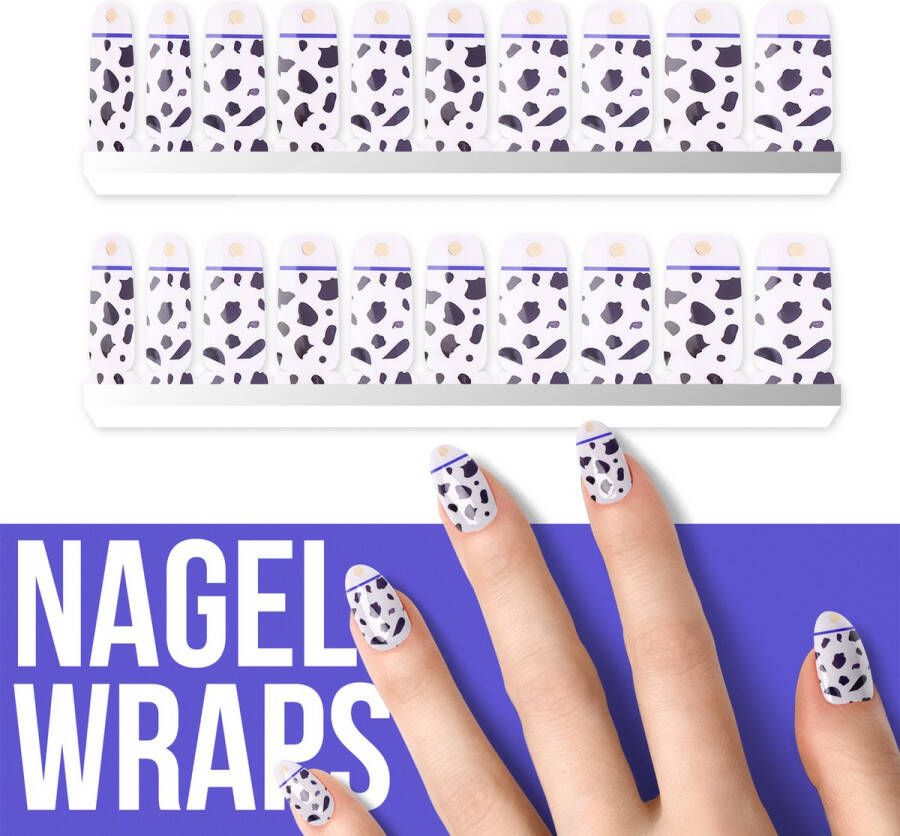 By Emily Nagel wrap The Cow | 20 stickers | Nail wrap | Nail art | Trendy | Design | Nagellakvrij | Eenvoudig | Nagel wrap | Nagel stickers | Folie | Zelfklevend | Sjablonen