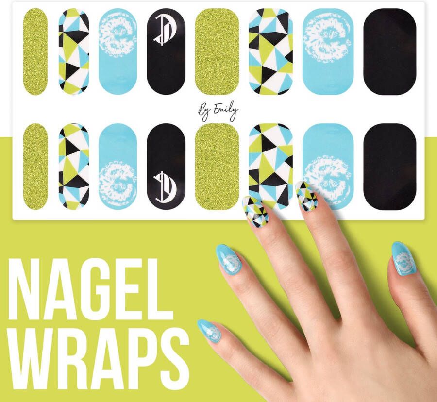 By Emily Nagel wrap The Da Vinci Code Moederdag cadeaus 16 stickers Nail wrap Nail art Trendy Design Nagellakvrij Eenvoudig Nagel wrap Nagel stickers Folie Zelfklevend Sjablonen