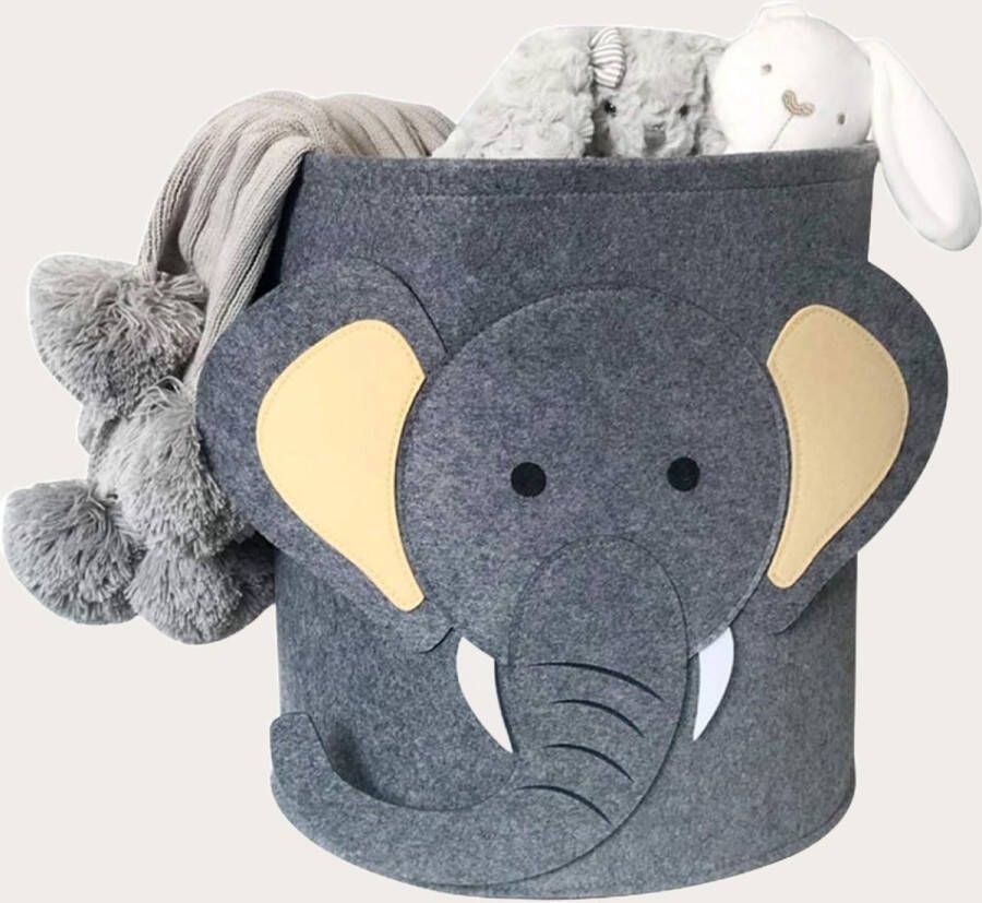 By Maes Speelgoedmand Kinderen Olifant Opbergmand Kinderkamer – Speelgoed opbergen – Speelgoedkist