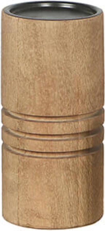 By Mooss Kandelaars en kaarsenhouders houten kaarshouder naturel almond Hoog 20cm