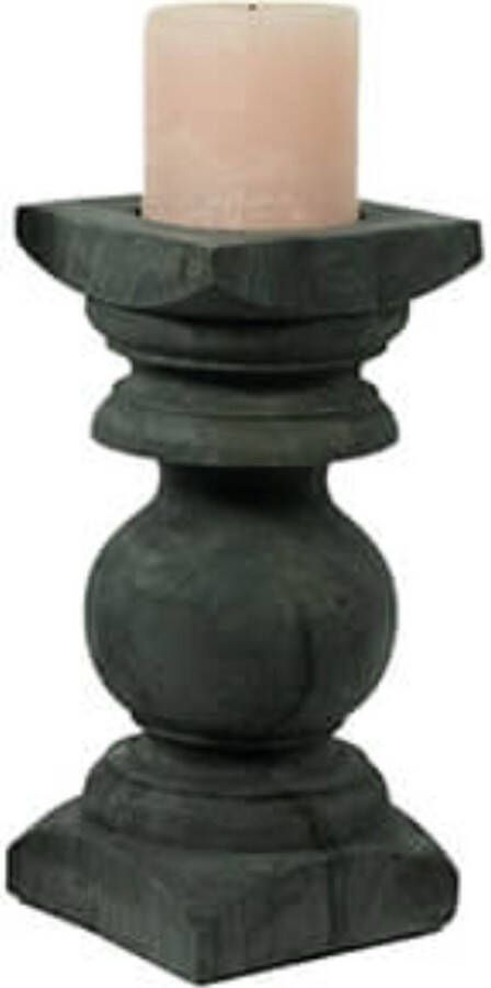By Mooss Kandelaars en kaarsenhouders houten kaarshouder sunburn hout hoog 35cm