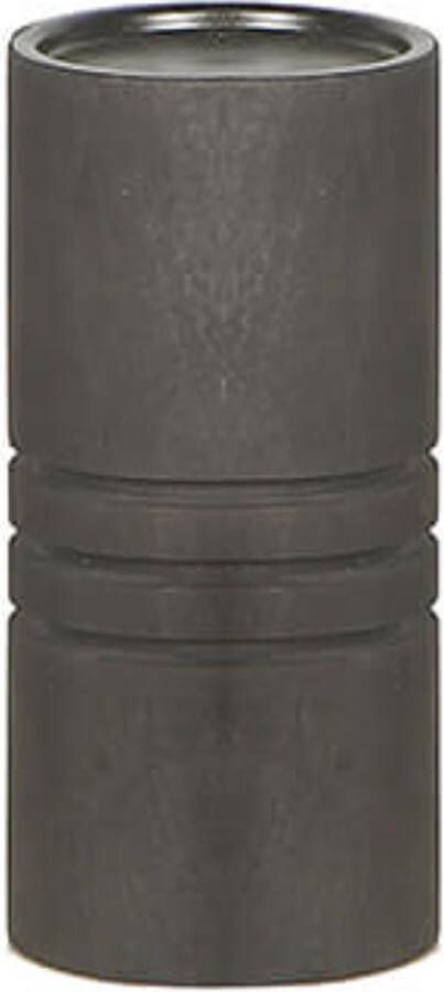 By Mooss Kandelaars en kaarsenhouders houten kaarshouder zwart grijs sunburn Hoog 20cm