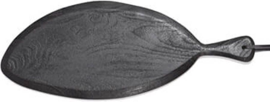By Mooss Tapasplank broodplank hout zwart organische vorm 55 x 22 cm