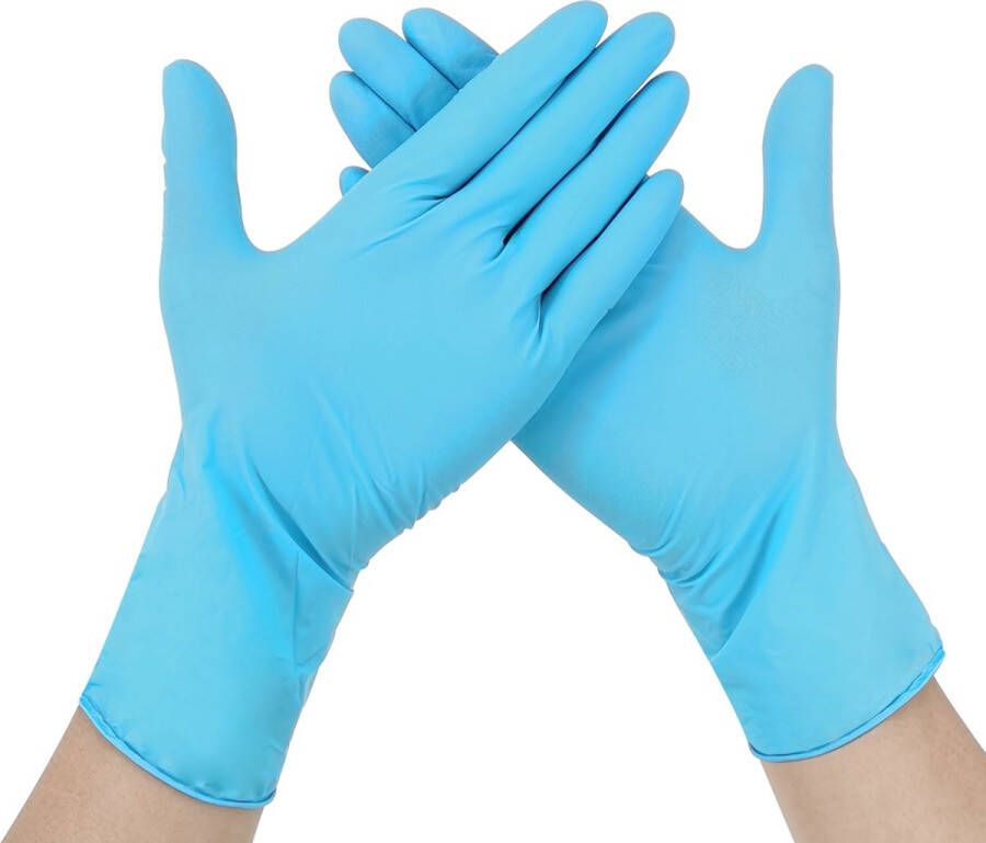 By Qubix Latex handschoenen 100 stuks Maat: L Bescherm uzelf tegen bacteriën met deze latex wegwerp handschoenen
