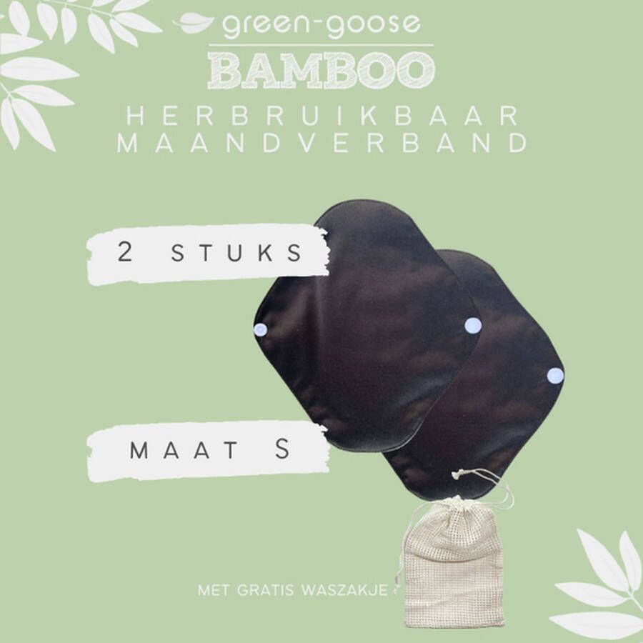 By Vicky Eco bamboe wasbaar maandverband 2 stuks wasbaar inlegkruisje katoenen inlegkruisje biologisch inlegkruisje herbruikbaar maandverband als menstruatie of incontinentie pads zwart