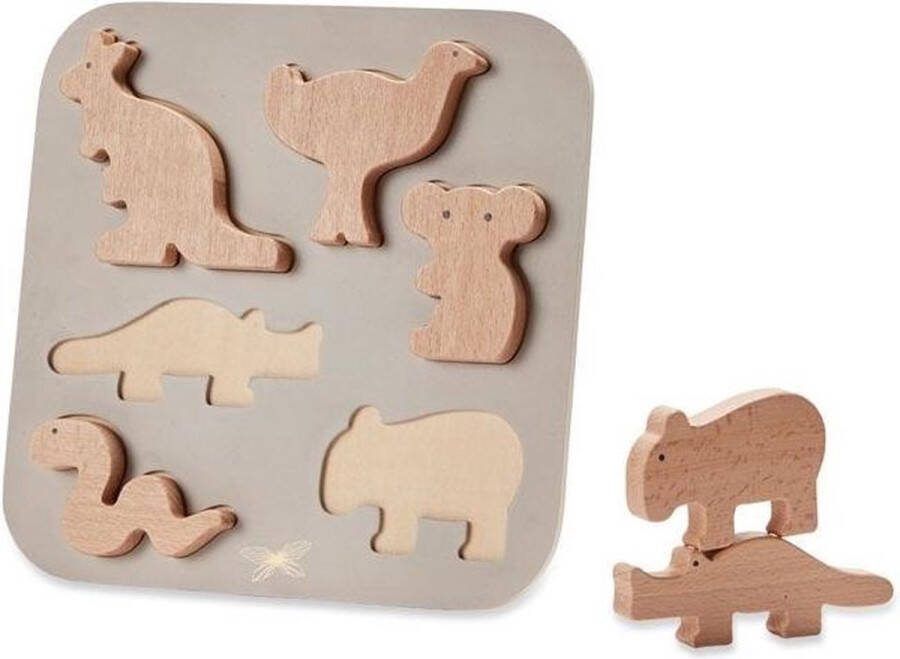 Byastrup Vormenpuzzel Australië Junior Hout 6 Stukjes