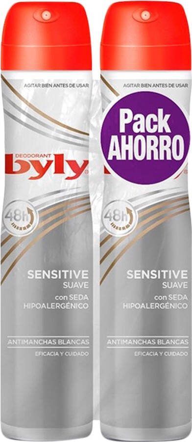 Byly Deodorant Spray Sensitive Suave (2 uds)