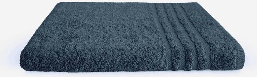 BYRKLUND Baddoek Bath Basics 50x100 100% Katoen Donker Blauw