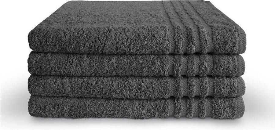 BYRKLUND Badlaken Bath Basics 70x140 100% Katoen Antraciet