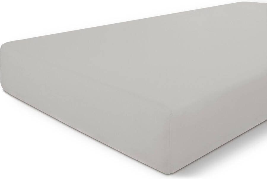 BYRKLUND Hoeslaken Bed Basics Cotton 80x200 100% Katoen Taupe