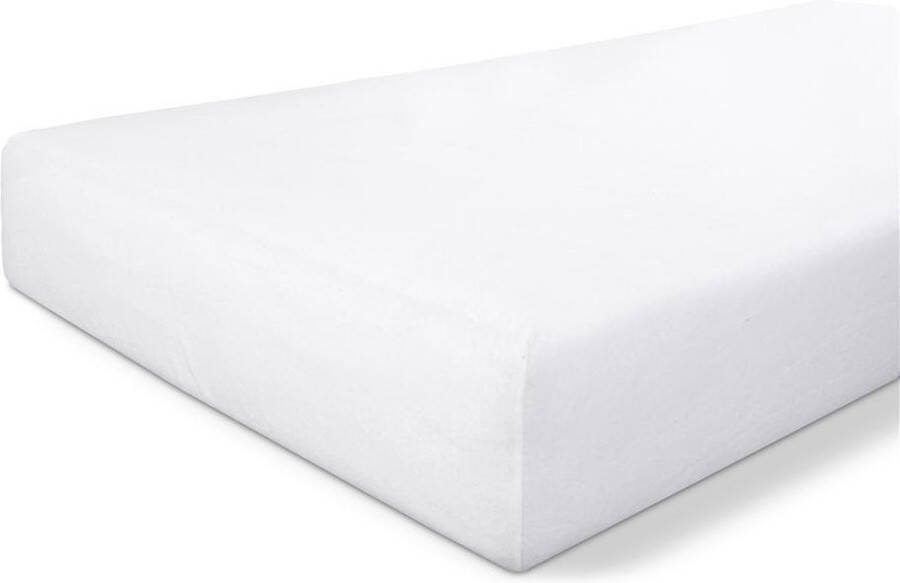 BYRKLUND Molton Hoeslaken Molton 90x200 80% Katoen 20% Polyester Wit