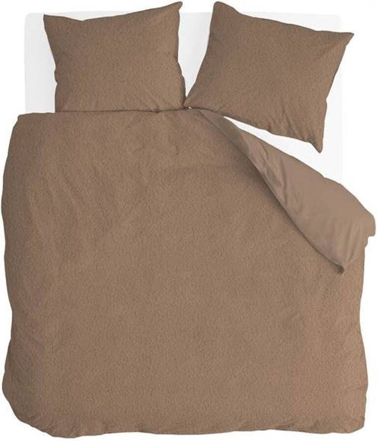 BYRKLUND Soft & Fluffy Dekbedovertrek Lits-jumeaux 240x200 220 cm Taupe