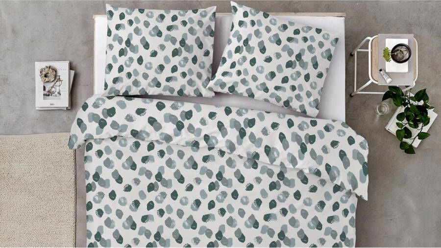 BYRKLUND Spotty Animal Dekbedovertrek Eenpersoons 140x200 220 cm Groen