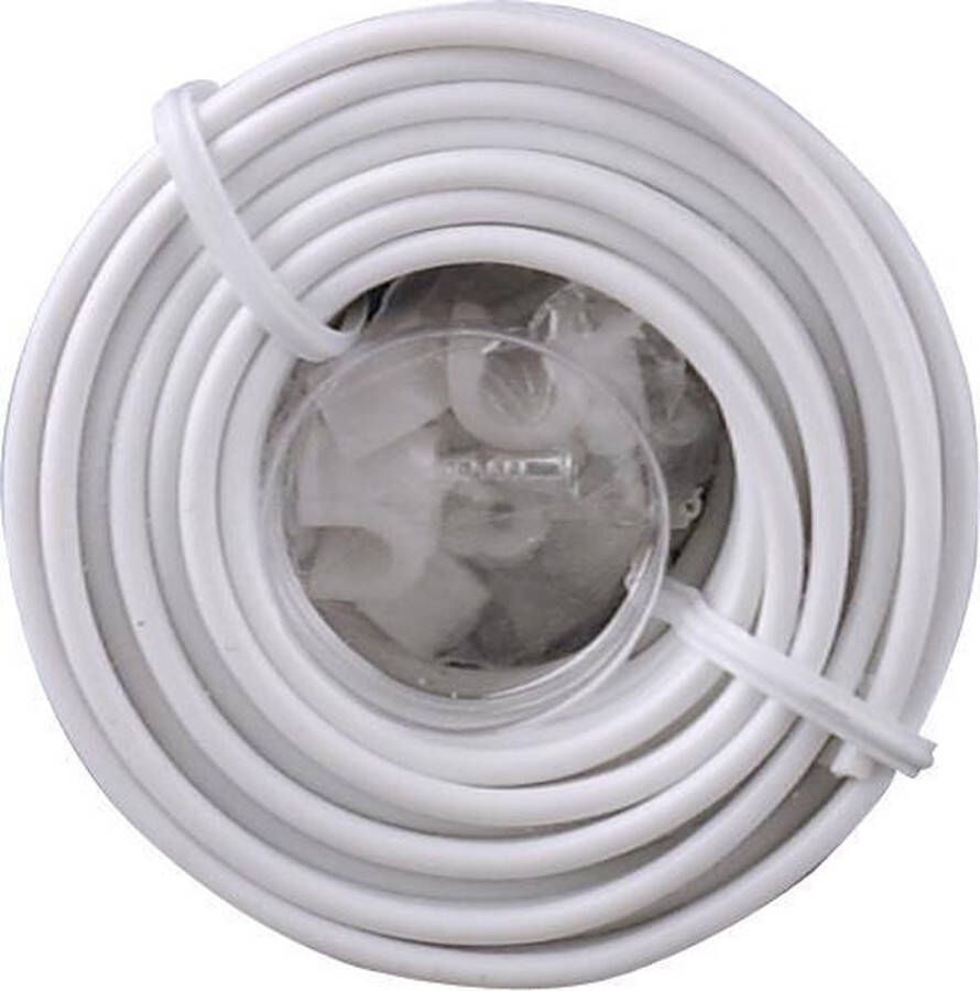 Smartwares Byron 7200 9m Witte Deurbel Kabel + Clips