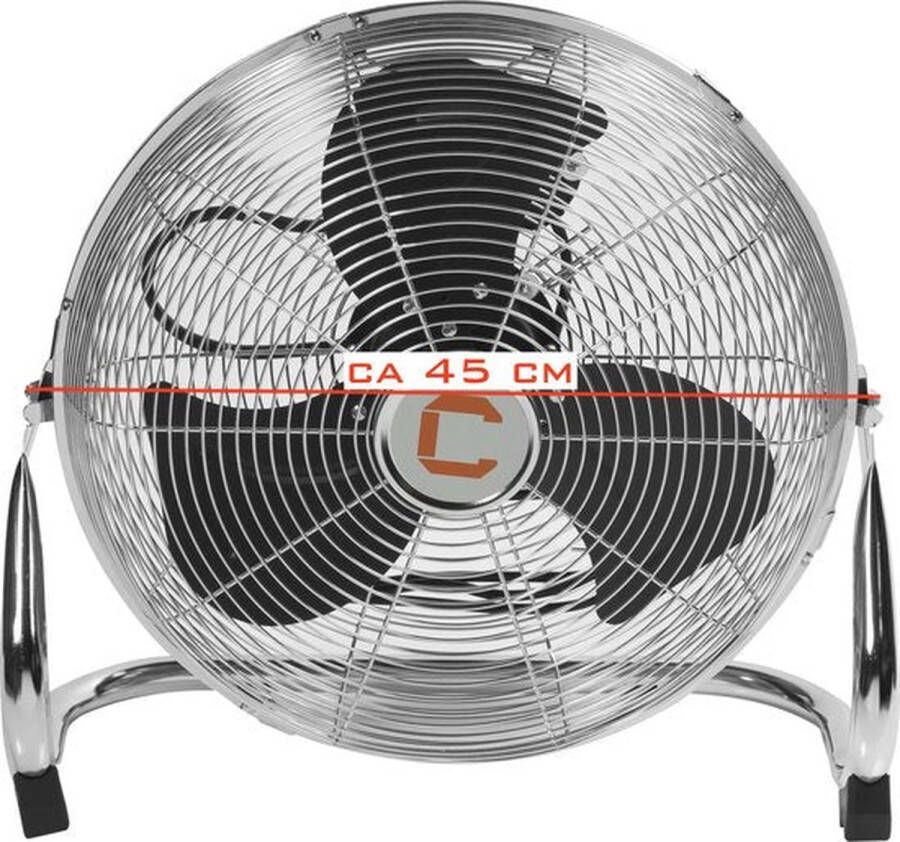 C-CARE Cresta Care CFP410 RVS Voerventilator 45cm 3 snelheden 45 cm diameter