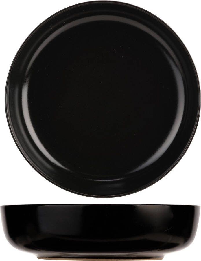 Cosy&Trendy Baltic-Black Diepe Borden D18 5xh5cm Keramiek (Set van 6)