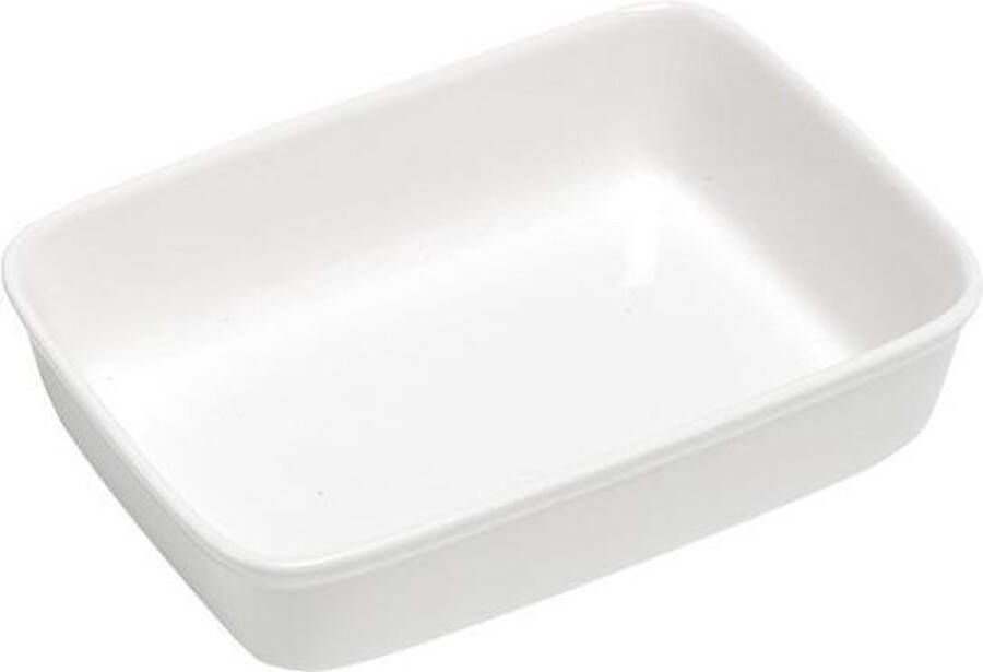 C&T Gourmet Schotel Wit 22 5x15cm Rechthoekig (set van 6)