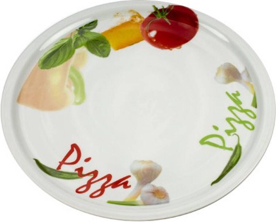 Cosy&Trendy Pizzabord Tomato Deco 30cm Porselein (set van 3)