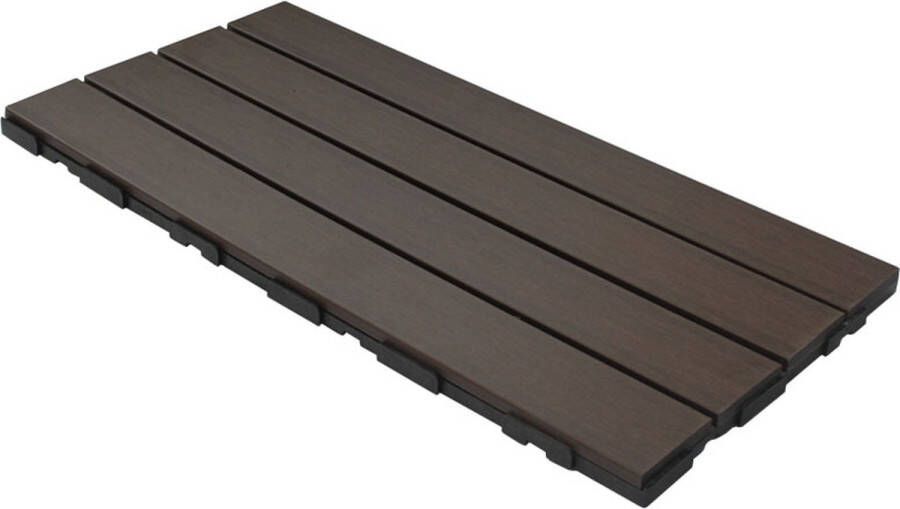 C-Wood Terrastegel composiet co-extrusie Walnut click 30 x 60 cm