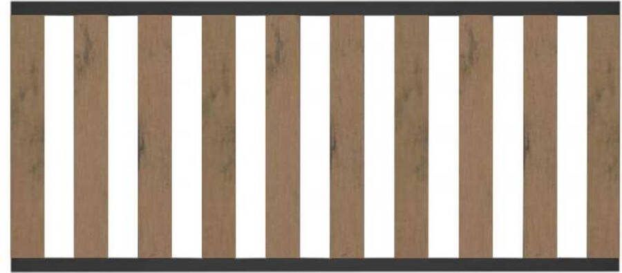 C-Wood Tuinhek bruin gevlamd composiet Design met antraciet aluminium frame (180 x 80 cm)