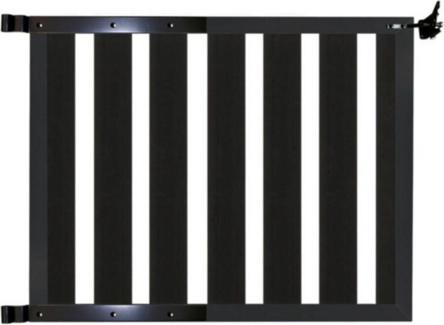 C-Wood Tuinhek poort composiet Design antraciet met antraciet frame incl. hang- en sluitwerk (100 x 100 cm)