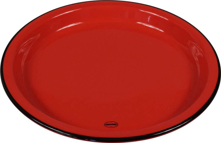 Cabanaz bord keramiek LARGE PLATE doorsnede 27 cm rood