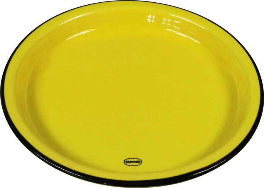Cabanaz bord keramiek MEDIUM PLATE doorsnede 22 cm geel