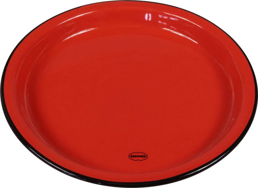 Cabanaz bord keramiek MEDIUM PLATE doorsnede 22 cm rood