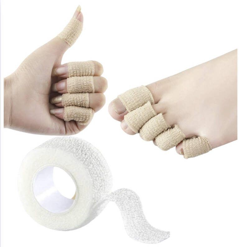 Cabantis Teenspreider Vingertape Hallux Valgus Waterdicht Sporttape 5m x 2 5 cm Wit