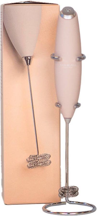 Cabau Lifestyle Cabau Bloom Mixer Beige Elektrische handmixer Dubbele whisk Krachtig & stijlvol design Perfect om Cabau boosters mee te mixen Met houder In twee kleuren