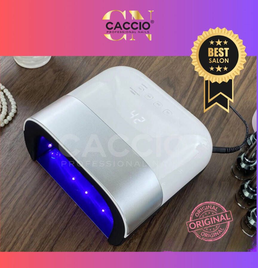 CACCIO NAILS CACCIO PREMIUM UVLED LAMP ORIGINEEL 3.0-39 LEDs-Kwalitative nageldroger-Manicure Pedicure Handen en Voeten-Gellak-Gelnagels Acrylnagels Top Coat Matte Top coat Led nagellamp Uv nagellamp Nagels Nagellak droger Tafellamp Nageldroger