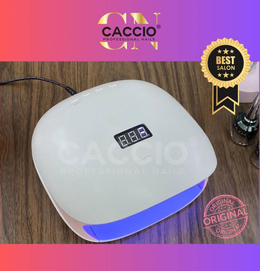 CACCIO NAILS CACCIO PREMIUM UVLED LAMP ORIGINEEL 4.0-36 LEDs-Kwalitative nageldroger-Manicure Pedicure Handen en Voeten-Gellak-Gelnagels Acrylnagels Top Coat Matte Top coat Led nagellamp Uv nagellamp Nagels Nagellak droger Tafellamp Nageldroger