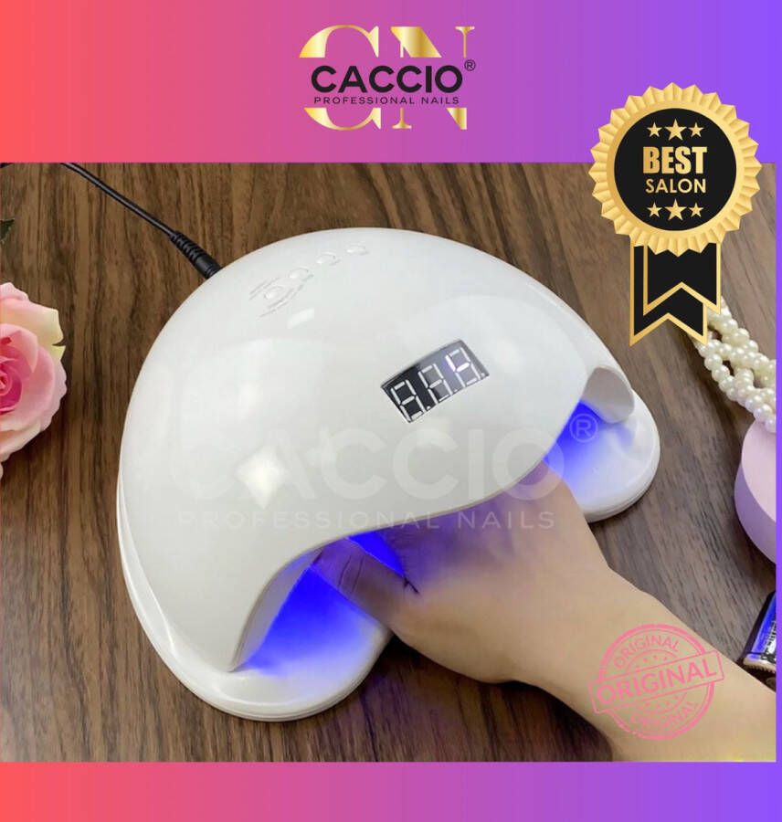 CACCIO NAILS CACCIO PREMIUM UVLED LAMP ORIGINEEL 5.0-36 LEDs-Kwalitative nageldroger-Manicure Pedicure Handen en Voeten-Gellak-Gelnagels Acrylnagels Top Coat Matte Top coat Led nagellamp Uv nagellamp Nagels Nagellak droger Tafellamp Nageldroger