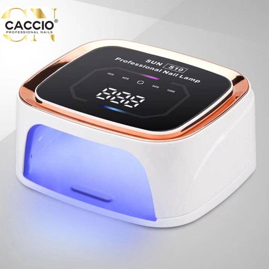 CACCIO NAILS Premium Nageldroger 168W 36 LEDs (Krachtig) Touchpad Lamp- Wit Gelnagels Nageldrogerlamp Top Coat Nageldroger Acrylnagels Origineel Tafel Nageldroger Nagellamp