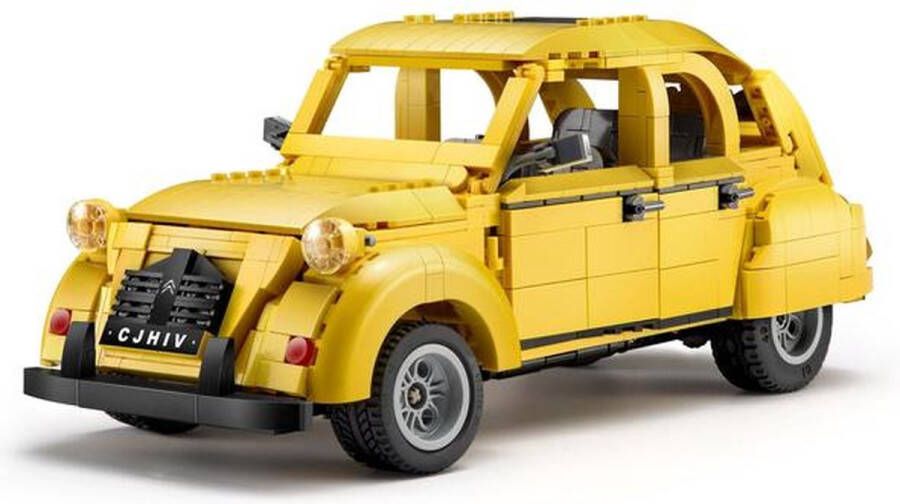 Cadabricks Cada – Citroën 2CV – “lelijke eend” – 1235 Bouwstenen- 100% LEGO Compatibel – Mooie geschenkverpakking