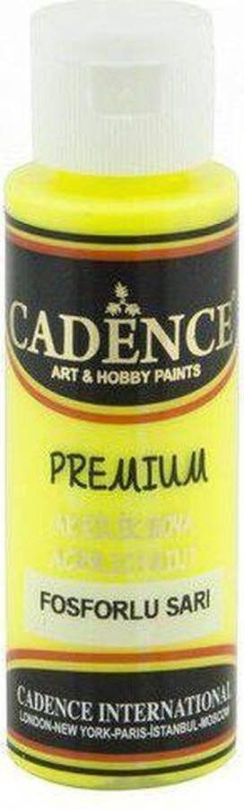 Cadence Acrylverf Fluorescent Yellow Premium Acrylic 70 ml