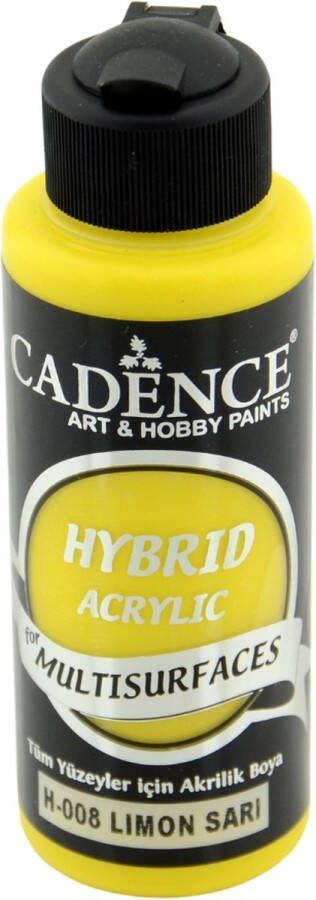 Cadence Hybride acrylverf (semi mat) Citroen geel 01 001 0008 0120 120 ml