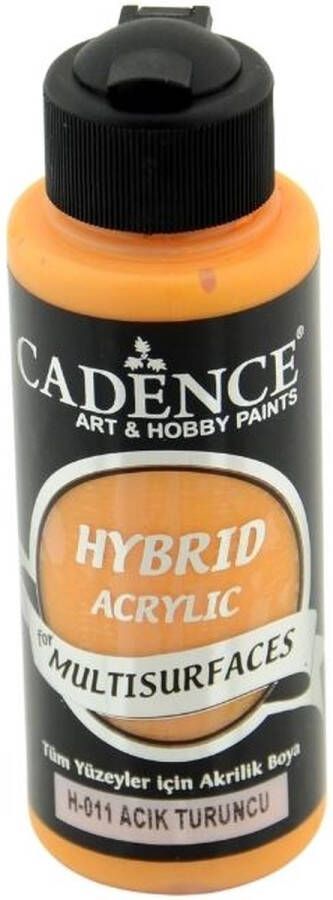 Cadence Hybride acrylverf (semi mat) Lichtoranje 01 001 0011 0120 120 ml