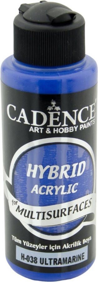 Cadence Acrylverf Multisurface Paint ultramarine blue Hybrid Acrylic 120 ml