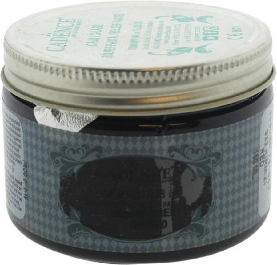 Cadence Glas Transparant Relief Pasta 150 ml Rood