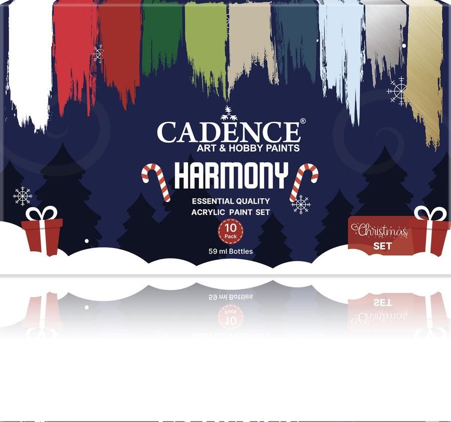 Cadence Harmony Acrylverf Set 10x59 ml Kerst