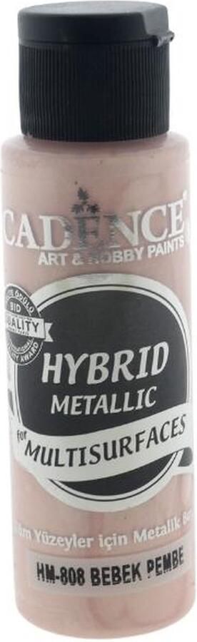 Cadence Hybrid Acrylverf Metallic 70 ml Baby Pink