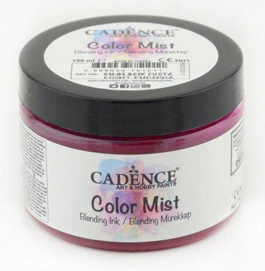 Cadence Color Mist Bending Inkt verf Licht fuchsia 01 073 0005 0150 150 ml