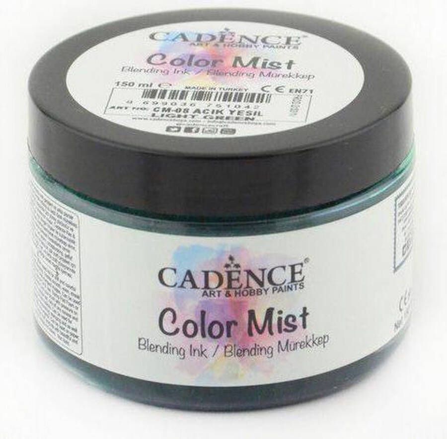 Cadence Color Mist Bending Inkt verf Licht groen 01 073 0008 0150 150 ml